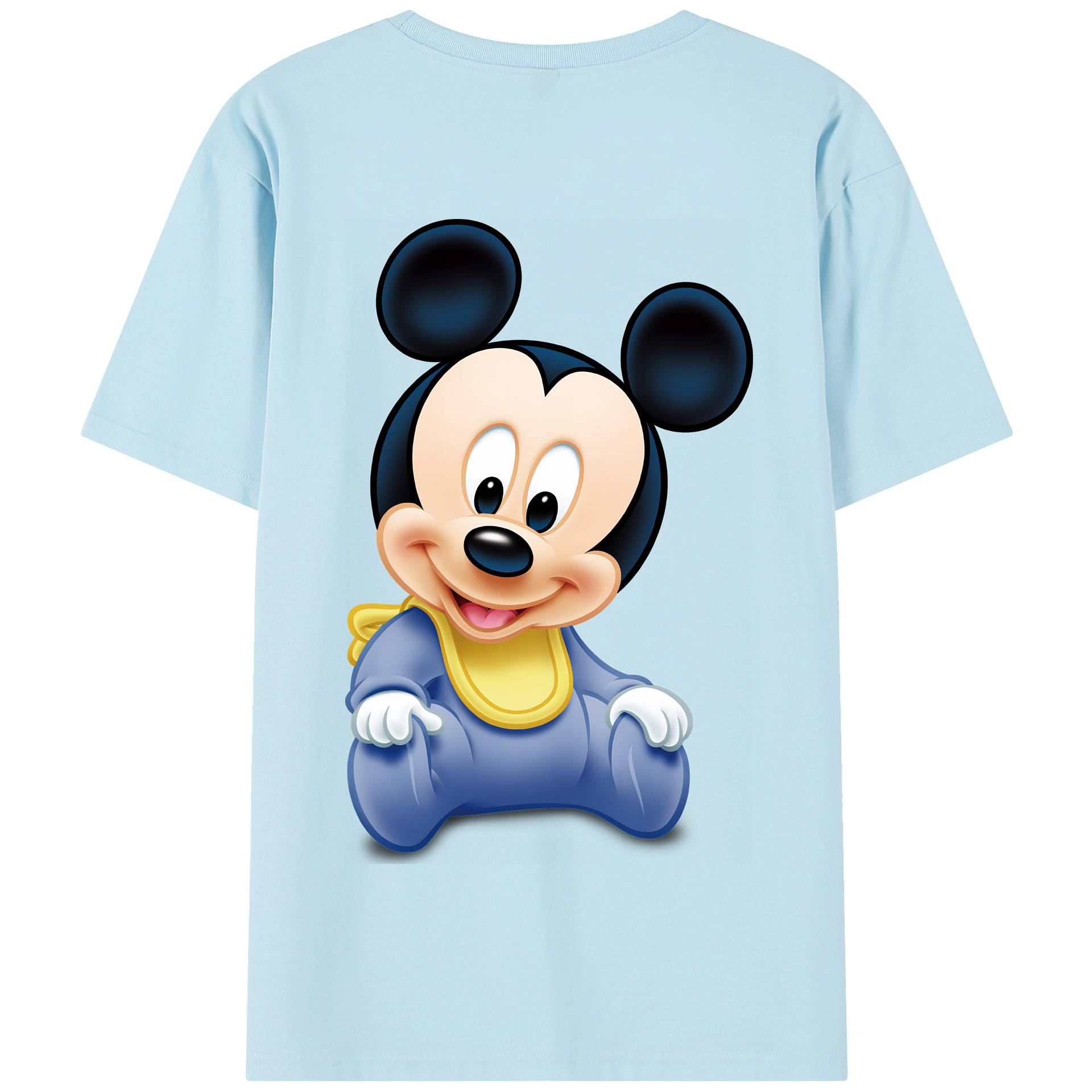 （画像用） ミッキーマウス Mickey Mouse 綿100％半袖Tシャツ（背面プリント）